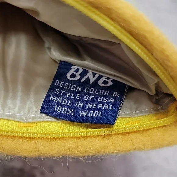 Felted mermaid coin zip coin purse bag - Picture 3 of 6